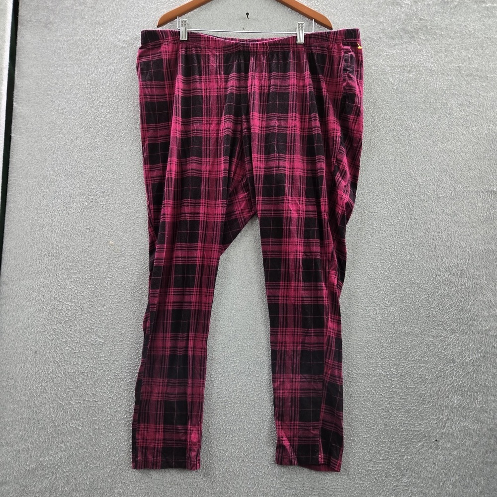 Torrid Women Sleepwear 5 Pink Plaid Sweatpants Flannel Pajama Pants Relaxed 29"